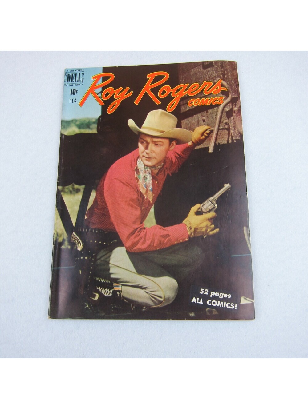 Vintage 1949 Roy Rogers Comic Book #24 Roaring River Silver Spider Dell Western